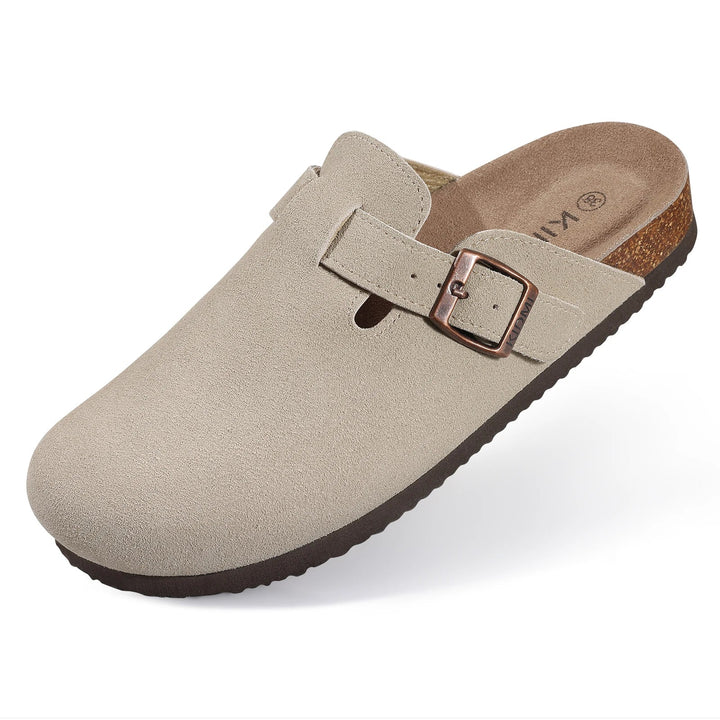Women's Cow Suede Slip-On Mules | Elevated Softness and Breathable Comfort 7