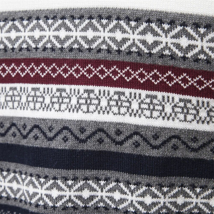 Women's Cozy Cotton Blend Pullover | Elegant Two-Tone Zip Sweater for Winter 8