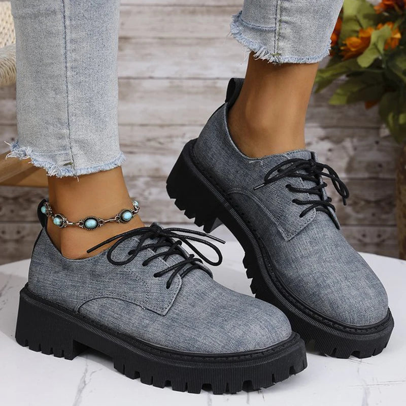 Women's Fabric Patchwork Loafers | Stylish Autumn Winter Casual Fit 2
