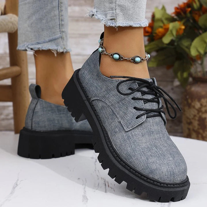 Women's Fabric Patchwork Loafers | Stylish Autumn Winter Casual Fit 3