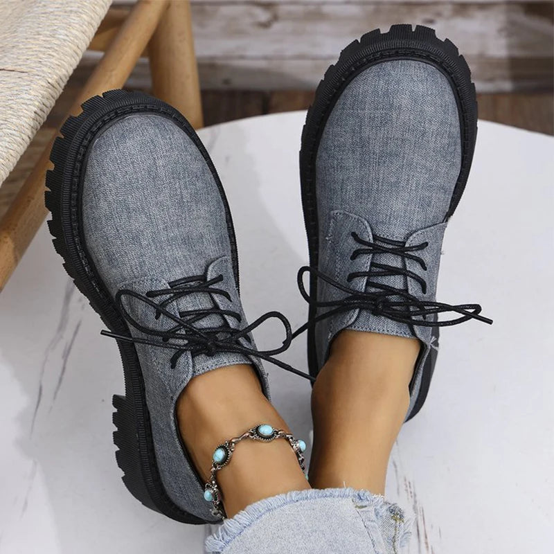 Women's Fabric Patchwork Loafers | Stylish Autumn Winter Casual Fit 4