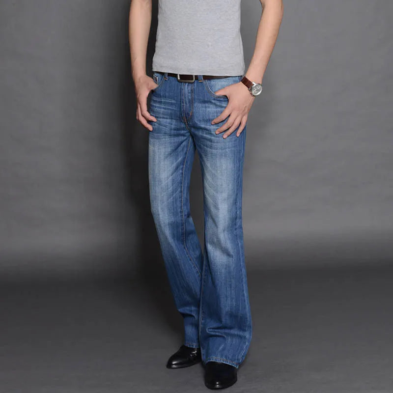 Women's Faded Black Cotton Blend Flared Jeans | Timeless Vintage Appeal 7