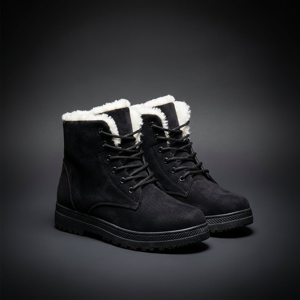 Women's Faux-Fur Lined Waterproof Winter Boots | Comfortable All-Day Wear Design 0