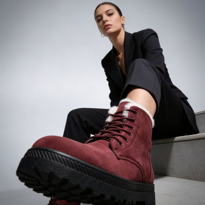 Women's Faux-Fur Lined Waterproof Winter Boots | Comfortable All-Day Wear Design 4