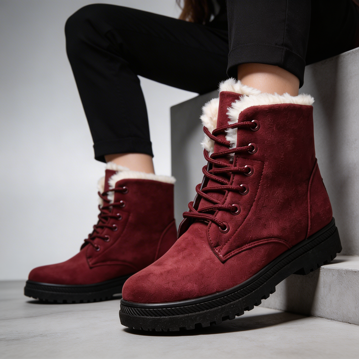 Women's Faux-Fur Lined Waterproof Winter Boots | Comfortable All-Day Wear Design 5