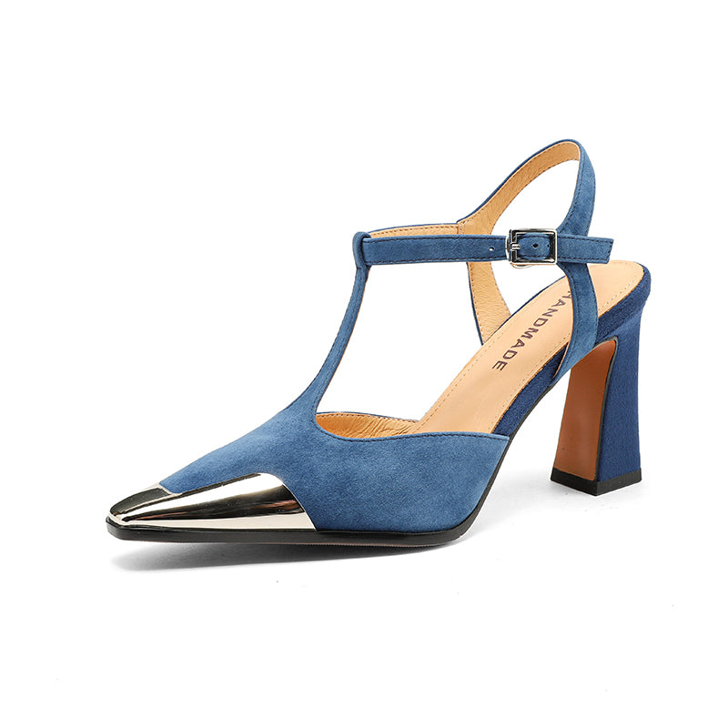 Women's Genuine Cow Suede Heels | Comfortable All-Day Wear 2
