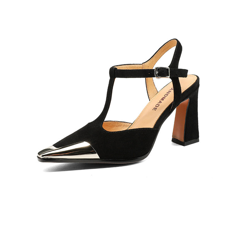 Women's Genuine Cow Suede Heels | Comfortable All-Day Wear 5
