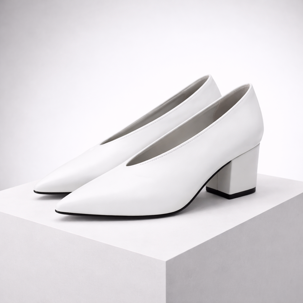 Women's Genuine Italian Leather Block Heels | All-Day Comfort Fit 6