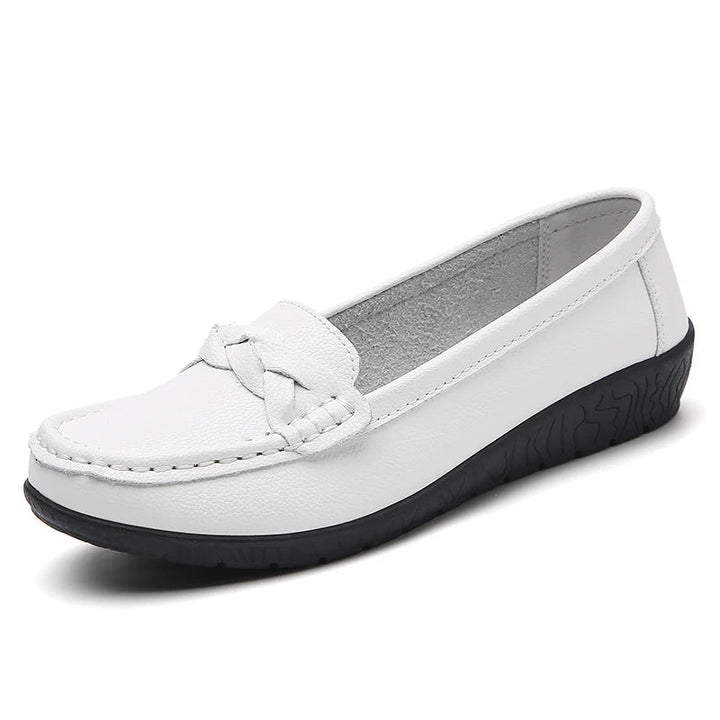 Women's Genuine Split Leather Loafers | Tailored Cushioned Comfort Fit 6