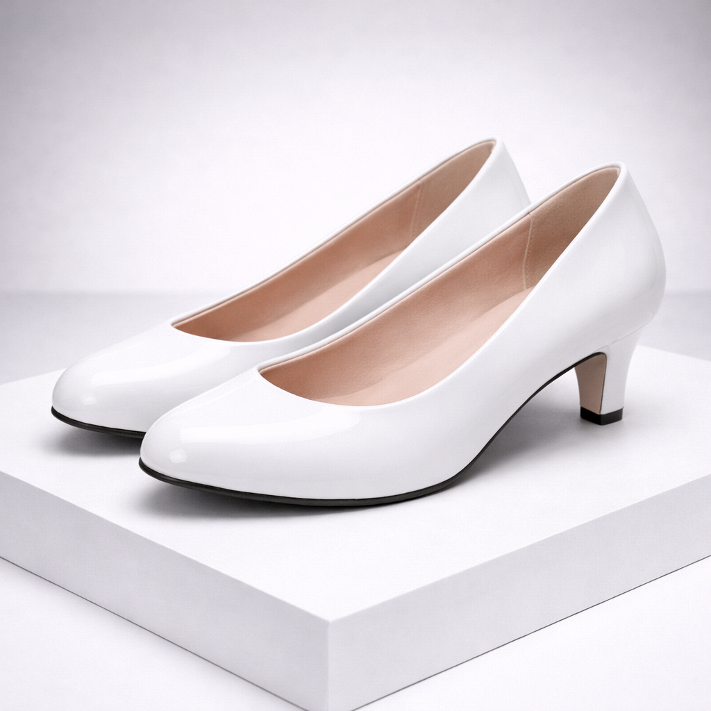 Women's Glossy Leather Black Pumps | Sleek All-Day Comfort Design 3