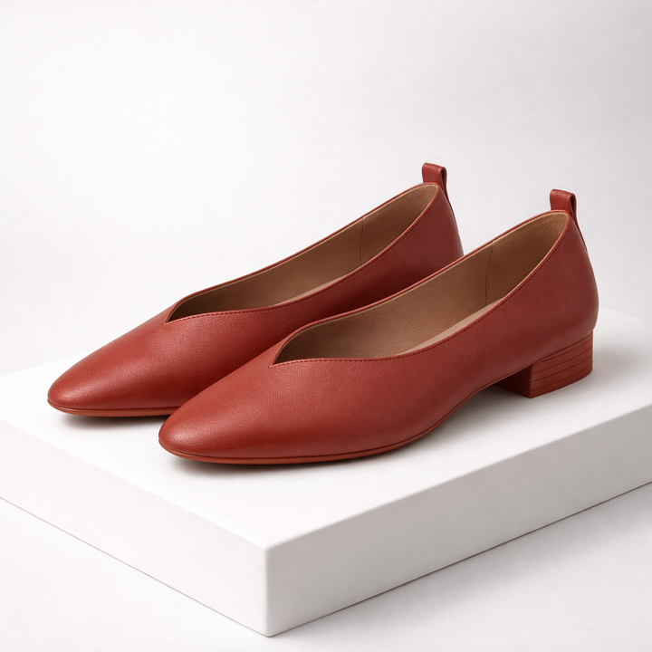 Women's Italian Leather Black Pumps | Elegant All-Day Comfort Style 5