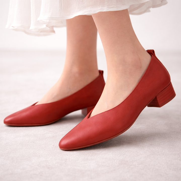 Women's Italian Leather Black Pumps | Elegant All-Day Comfort Style 6