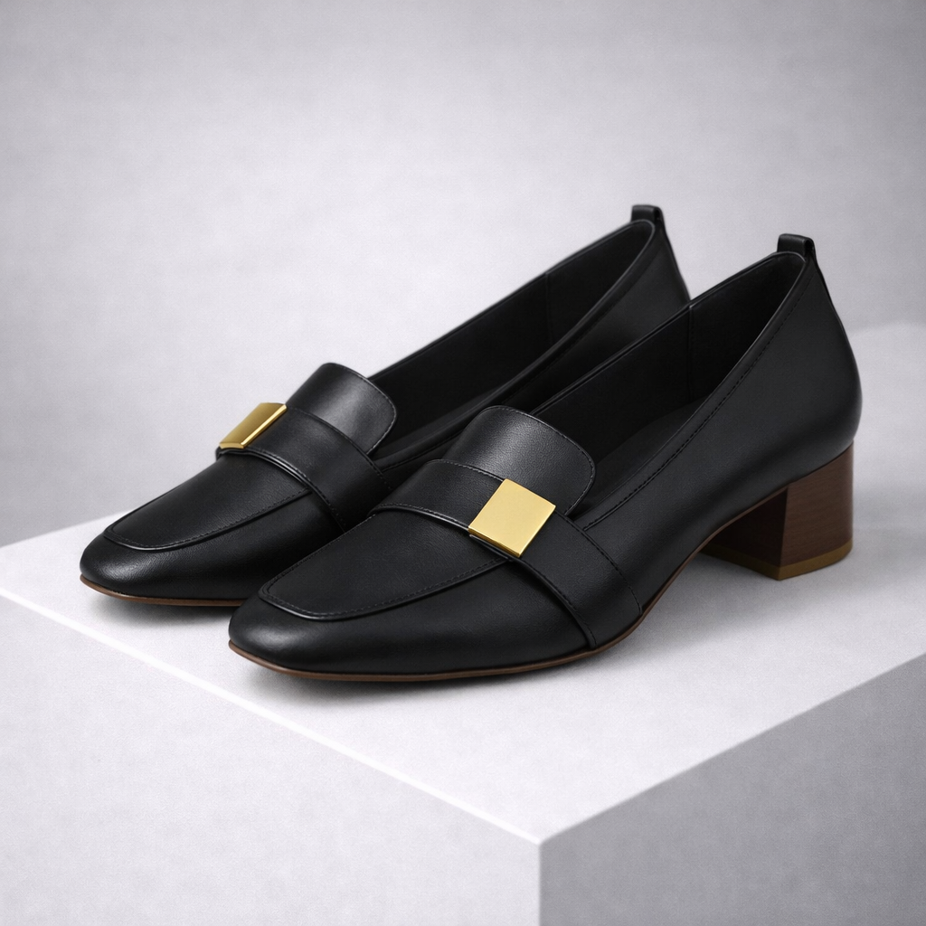 Women's Italian Leather Block Heels | Refined Comfort Design 3