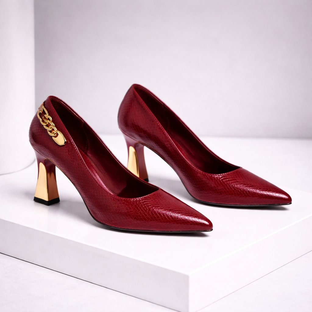 Women's Italian Leather High Heels | Comfortable All-Day Wear 0