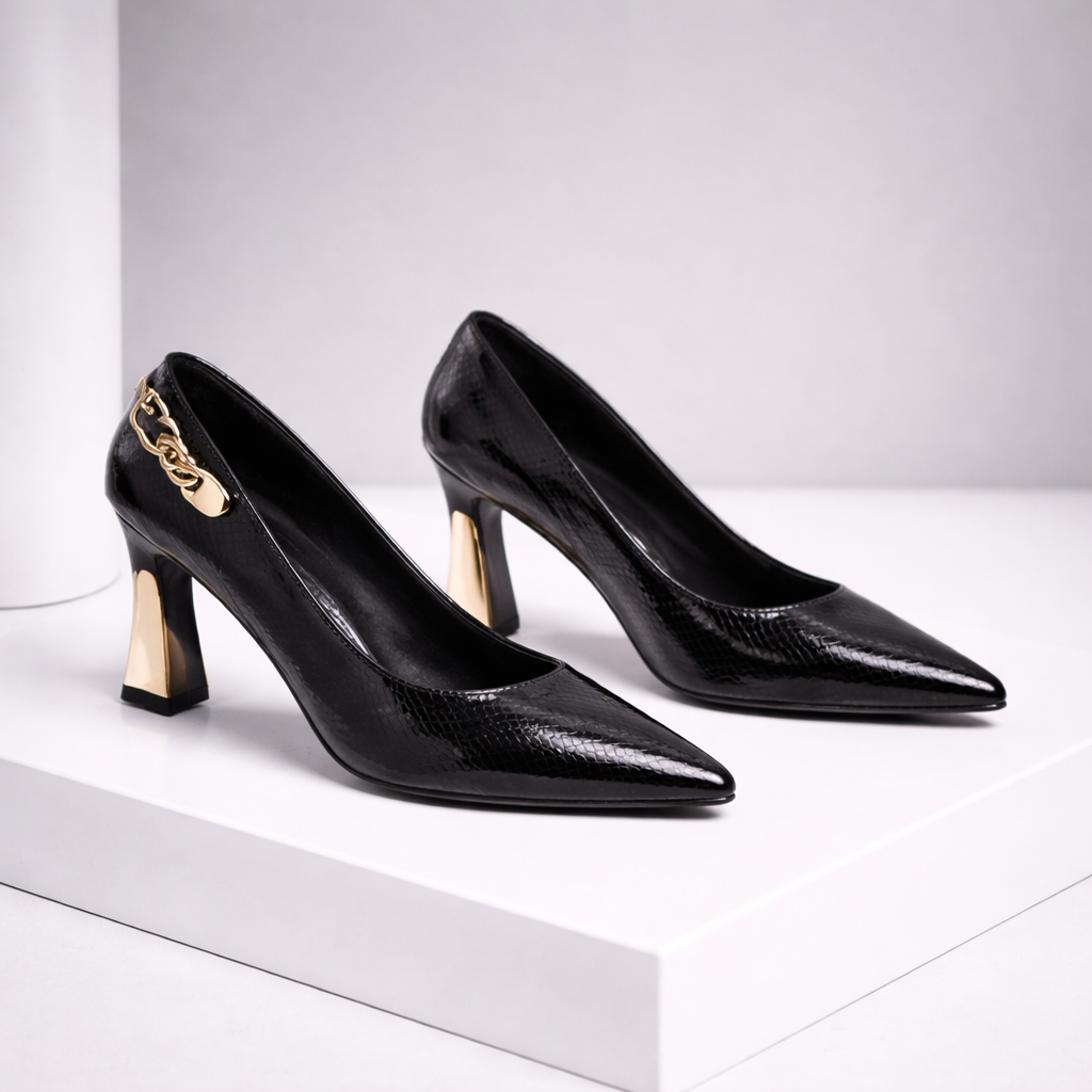 Women's Italian Leather High Heels | Comfortable All-Day Wear 1