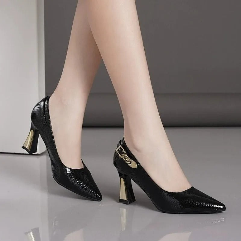 Women's Italian Leather High Heels | Comfortable All-Day Wear 4