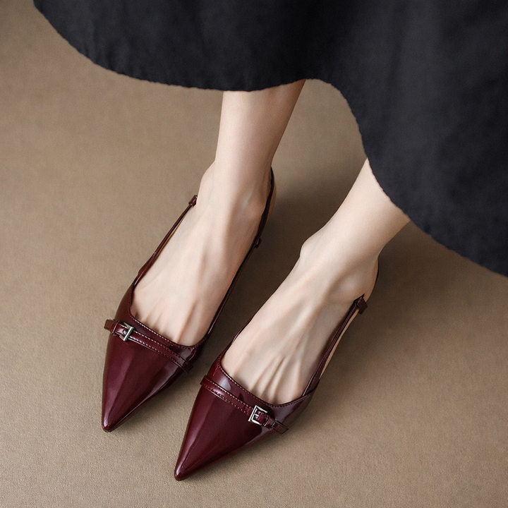 Women's Italian Leather Slingback Pumps | Elegant All-Day Comfort Fit 3