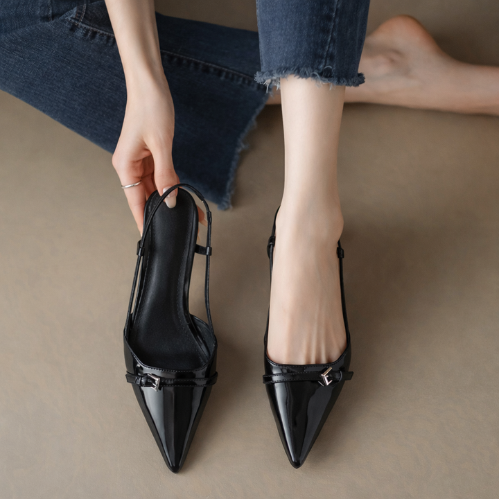 Women's Italian Leather Slingback Pumps | Elegant All-Day Comfort Fit 6