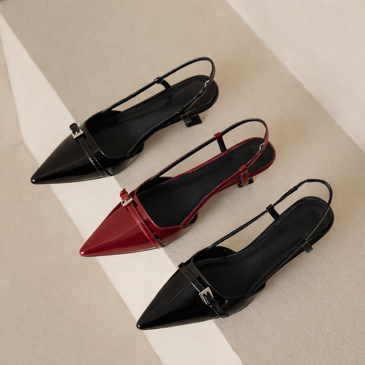 Women's Italian Leather Slingback Pumps | Elegant All-Day Comfort Fit 7
