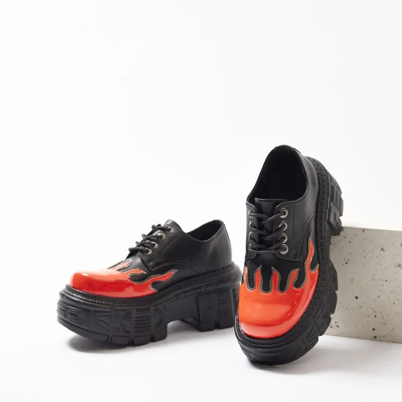 Women's Leather Punk Sneakers | Bold Platform Design for All-Day Comfort 1