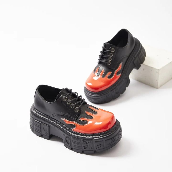 Women's Leather Punk Sneakers | Bold Platform Design for All-Day Comfort 3