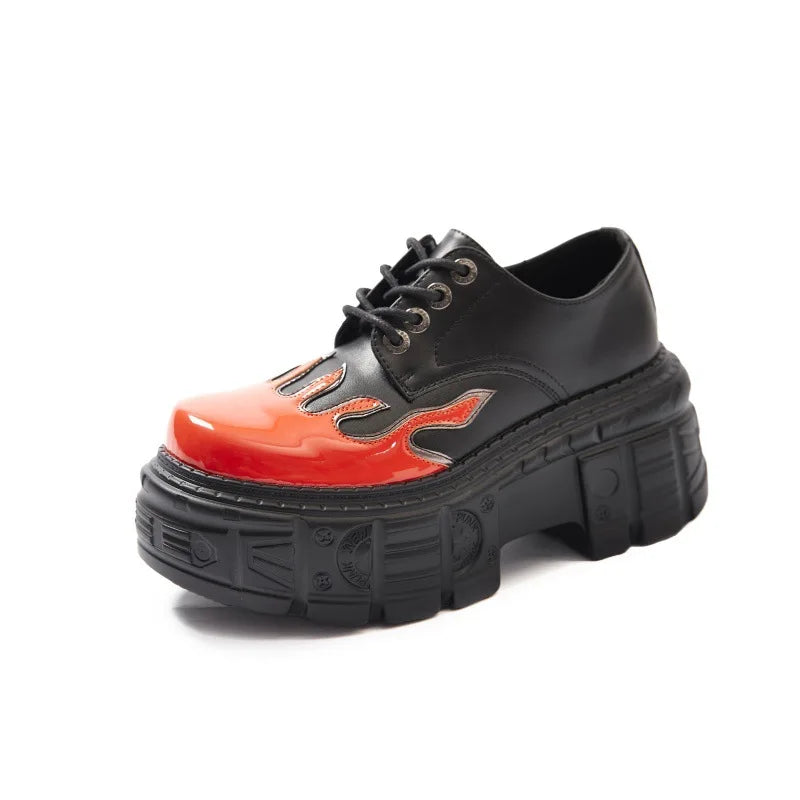 Women's Leather Punk Sneakers | Bold Platform Design for All-Day Comfort 4