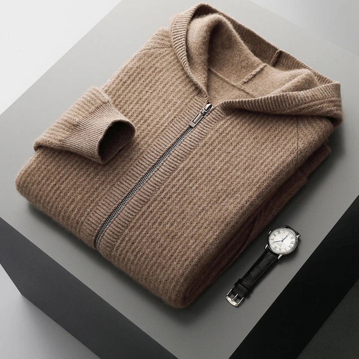 Women's Merino Wool Hooded Cardigan | Soft Structured Everyday Essential 2