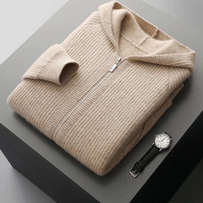 Women's Merino Wool Hooded Cardigan | Soft Structured Everyday Essential 3