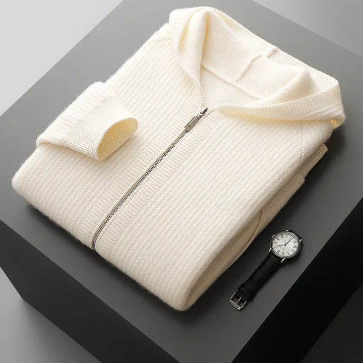Women's Merino Wool Hooded Cardigan | Soft Structured Everyday Essential 4