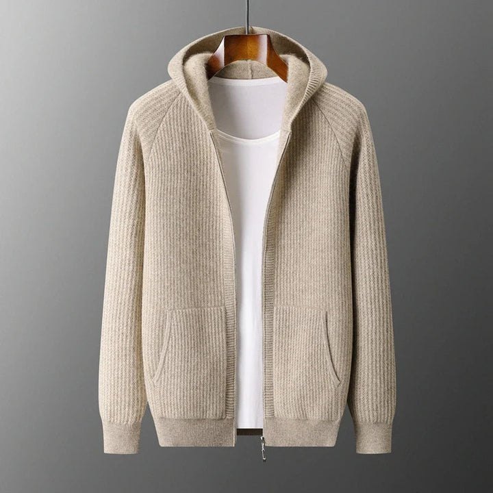 Women's Merino Wool Hooded Cardigan | Soft Structured Everyday Essential 5