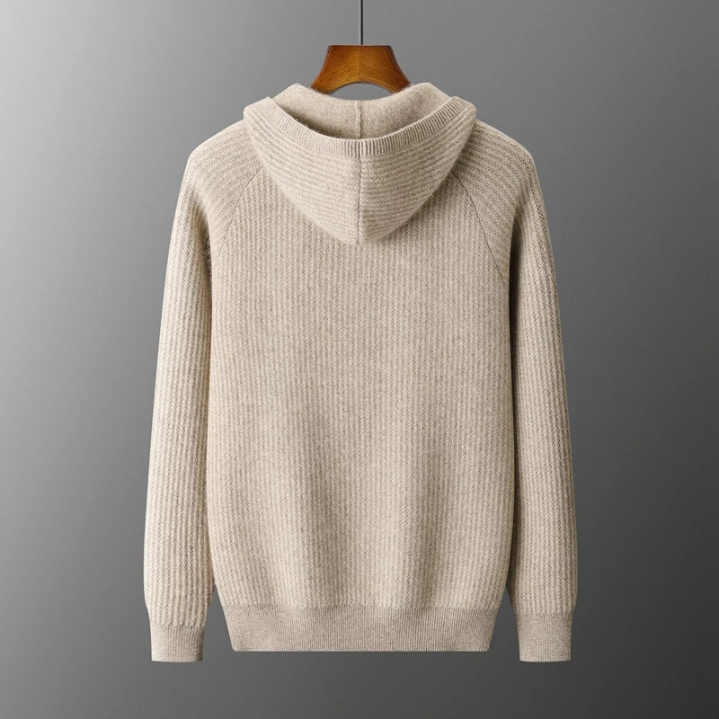 Women's Merino Wool Hooded Cardigan | Soft Structured Everyday Essential 6