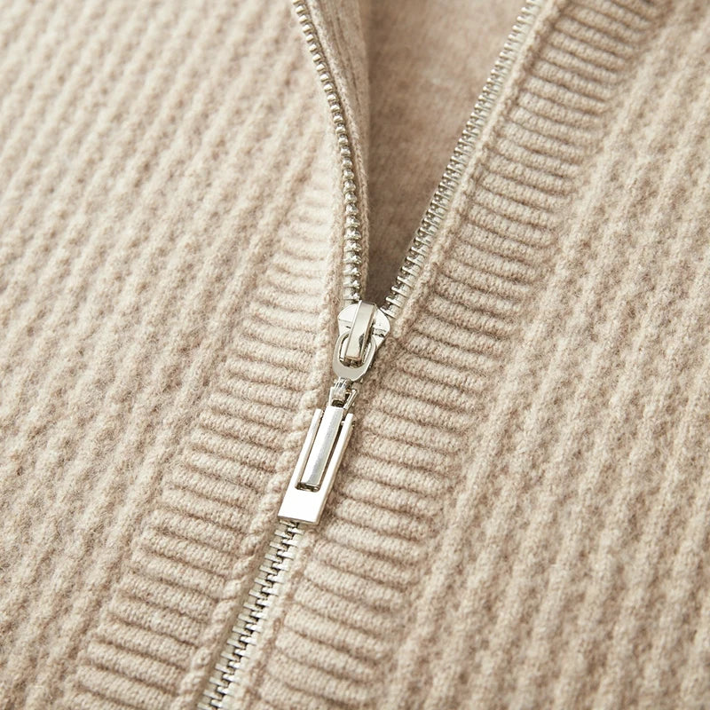 Women's Merino Wool Hooded Cardigan | Soft Structured Everyday Essential 8