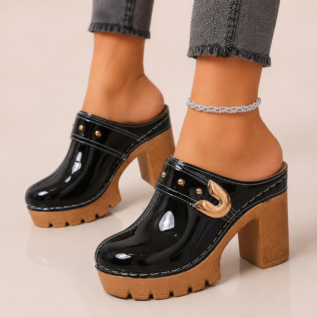 Women's Patent Leather Platform Heels | Elegant All-Day Comfort Fit 2