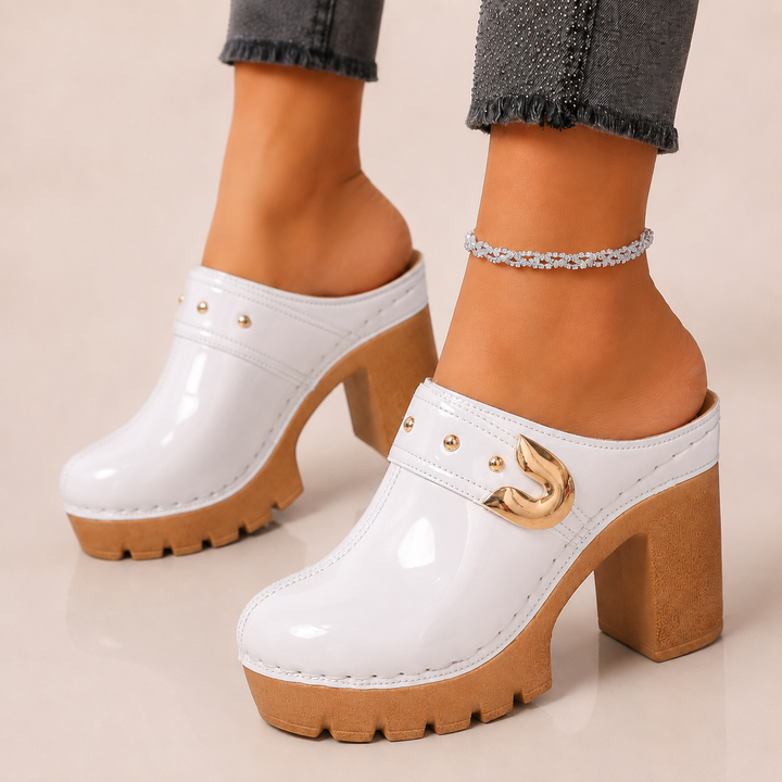 Women's Patent Leather Platform Heels | Elegant All-Day Comfort Fit 3