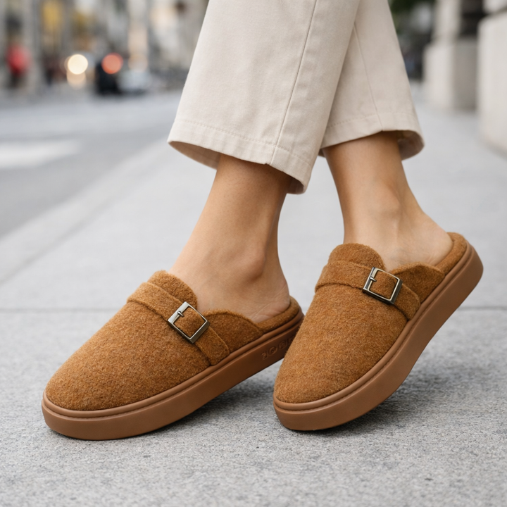Women's Plush Cotton Mule Slippers | Soft Touch Comfort for All-Day Wear 2