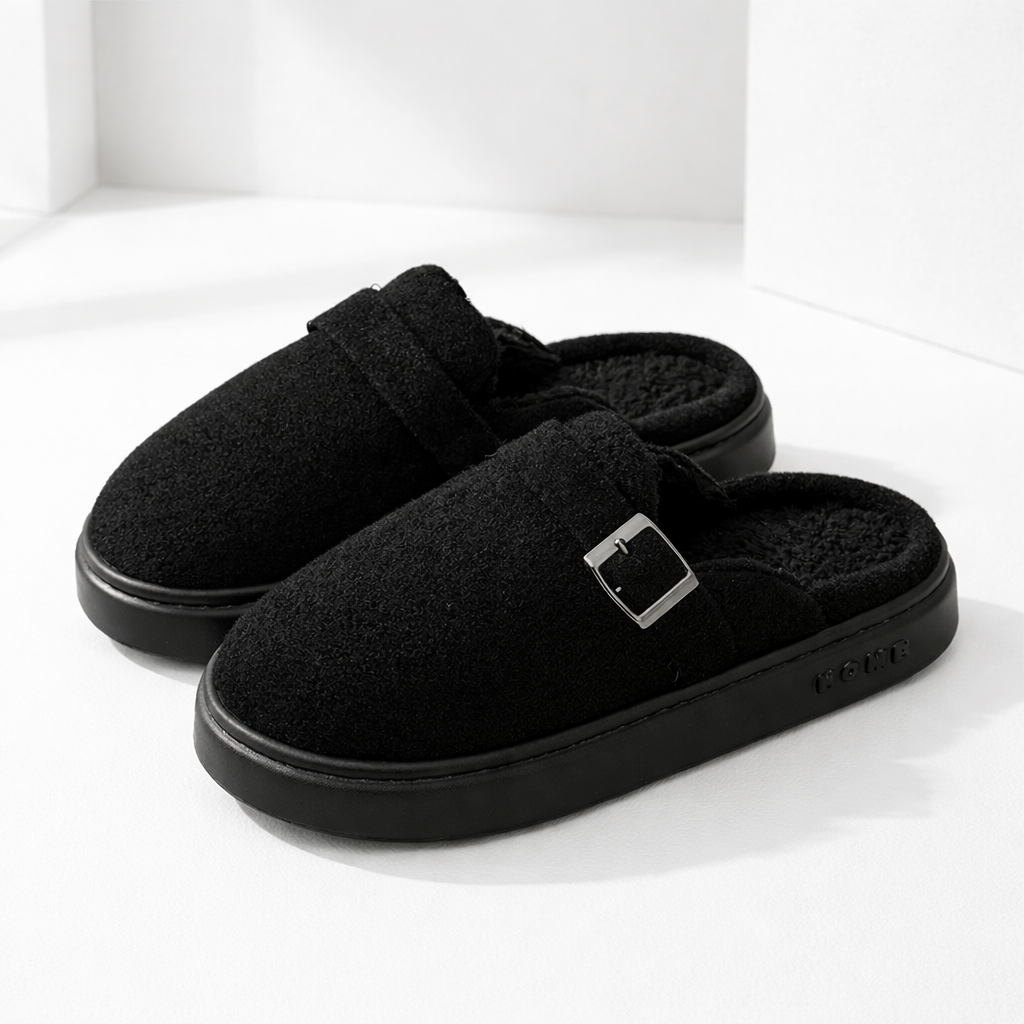 Women's Plush Cotton Mule Slippers | Soft Touch Comfort for All-Day Wear 5
