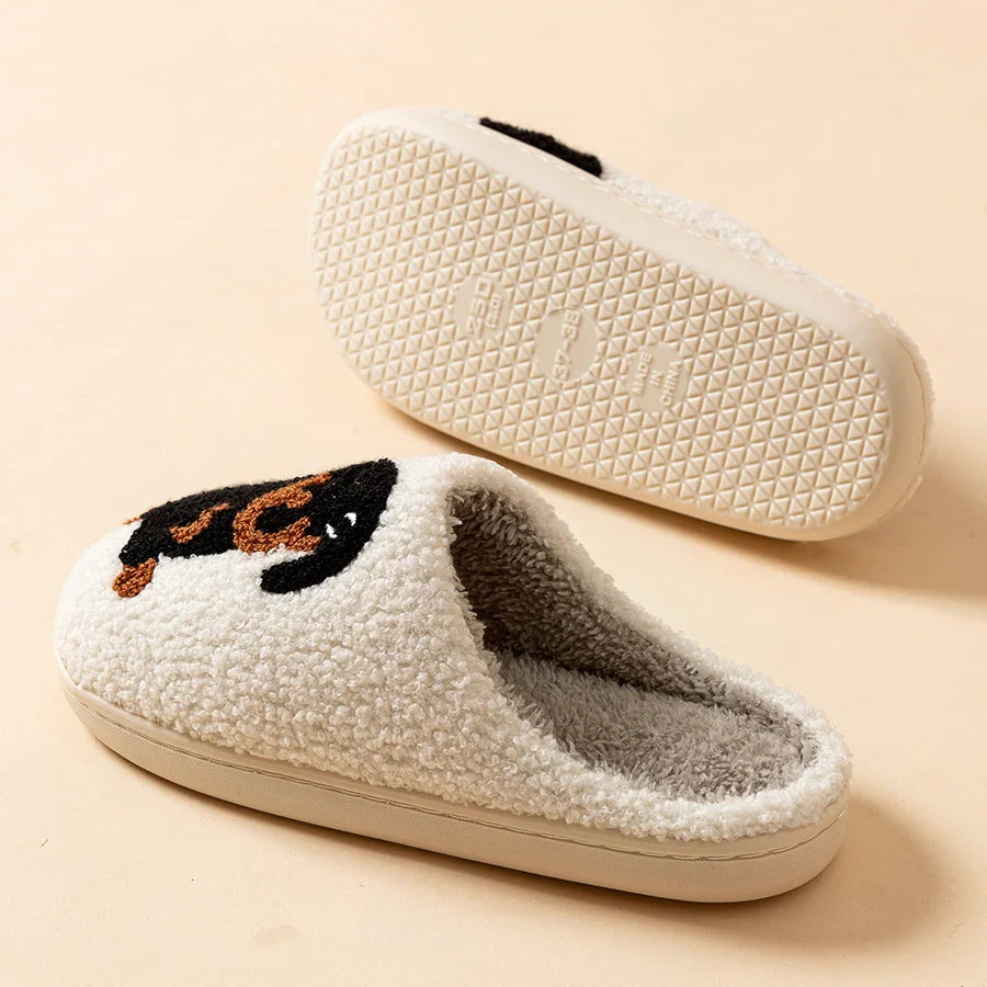 Women's Plush Dachshund Embroidered Slippers | Cozy Indoor Comfort Fit 5