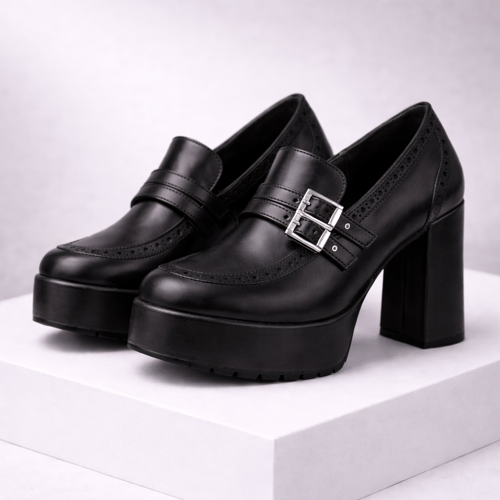 Women's Premium Leather Block Heels | Comfortable Elegant Design 2