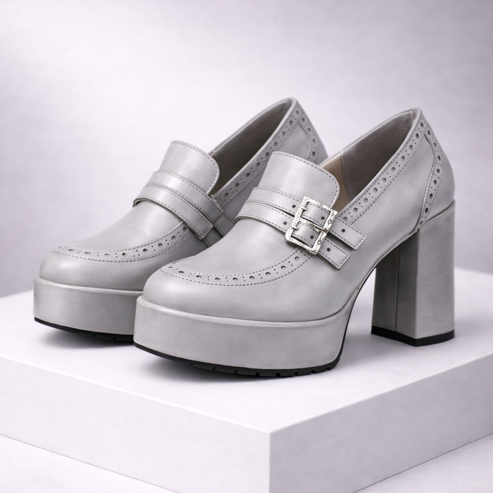 Women's Premium Leather Block Heels | Comfortable Elegant Design 7
