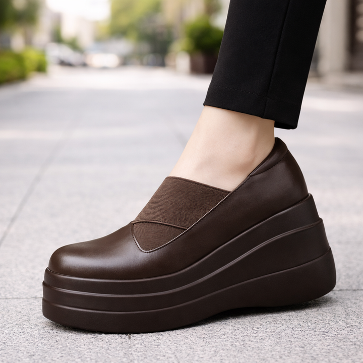 Women's Premium Leather Platform Shoes | All-Day Comfort Essential 2
