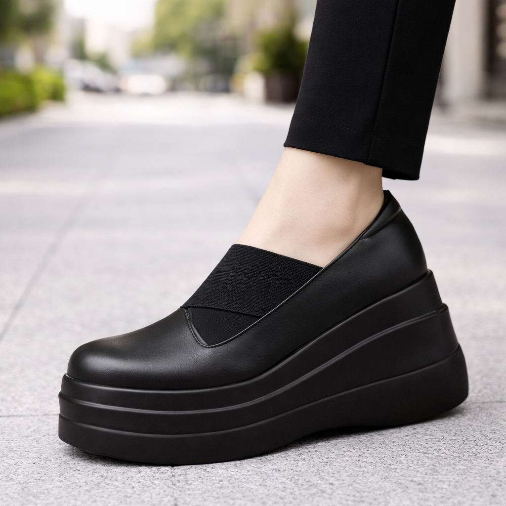 Women's Premium Leather Platform Shoes | All-Day Comfort Essential 4