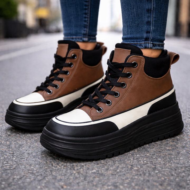 Women's Premium Leather Platform Sneakers | Stylish All-Day Comfort Fit 2