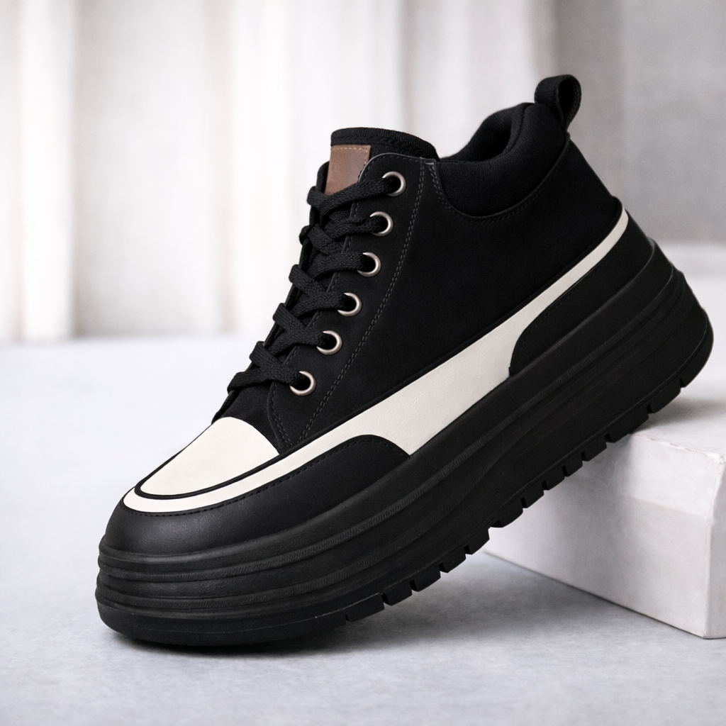 Women's Premium Leather Platform Sneakers | Stylish All-Day Comfort Fit 3