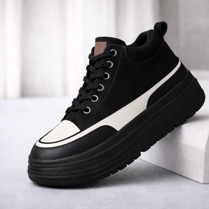 Women's Premium Leather Platform Sneakers | Stylish All-Day Comfort Fit 3