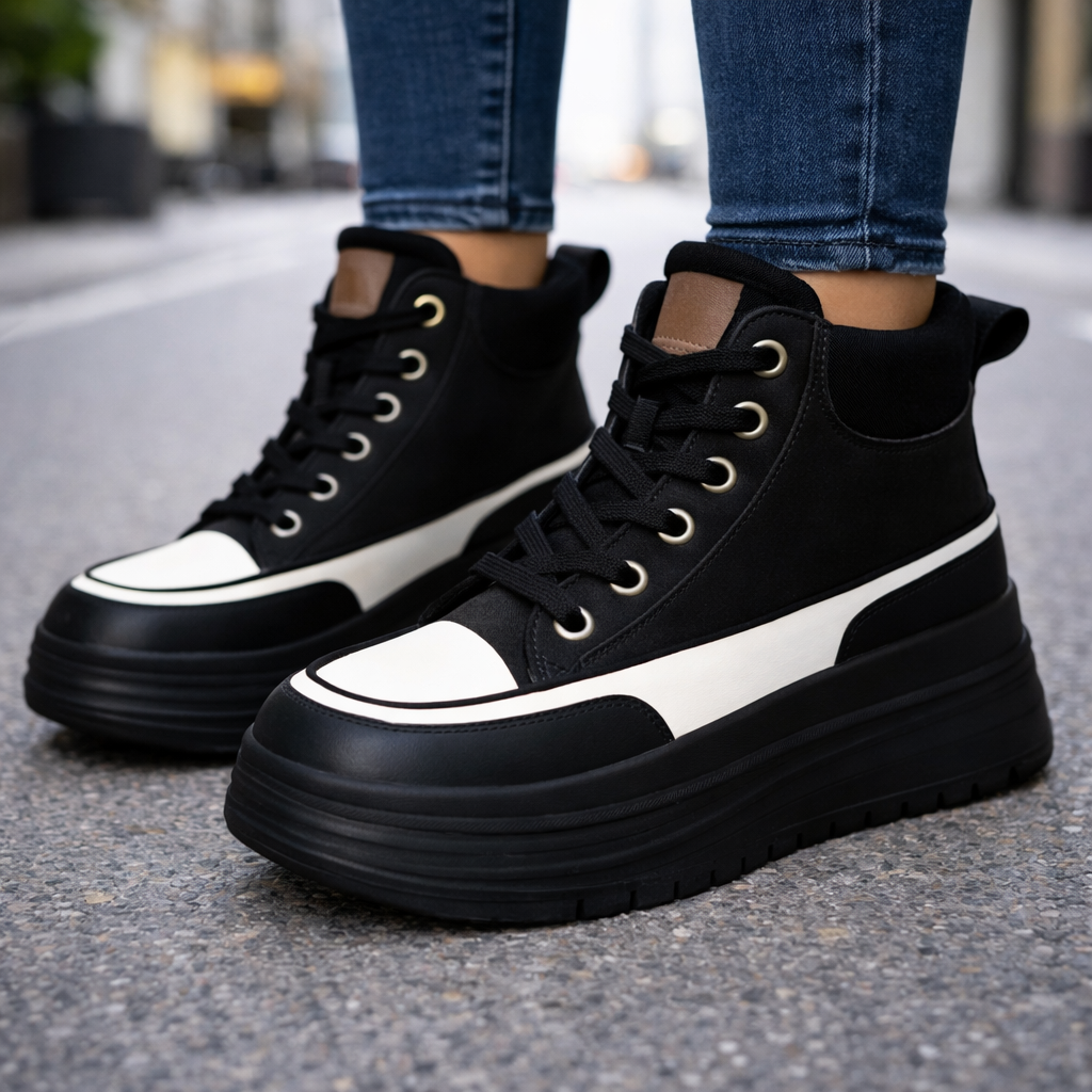 Women's Premium Leather Platform Sneakers | Stylish All-Day Comfort Fit 5