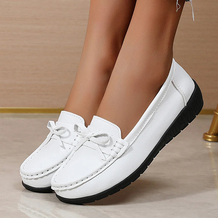 Women's Premium Leather Slip-On Loafers | Elegant All-Day Comfort Fit 1