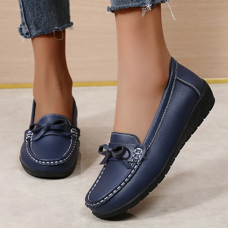 Women's Premium Leather Slip-On Loafers | Elegant All-Day Comfort Fit 8