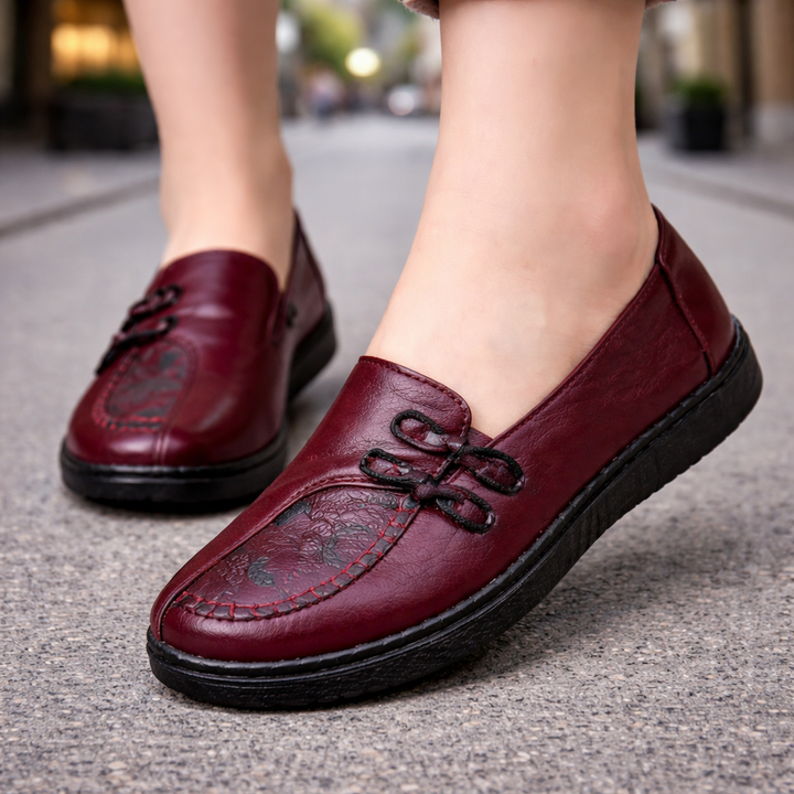 Women's Premium Leather Slip-On Shoes | All-Day Comfort Fit 2
