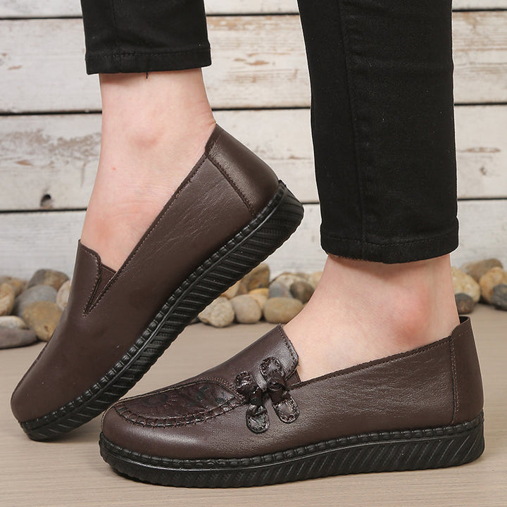 Women's Premium Leather Slip-On Shoes | All-Day Comfort Fit 3