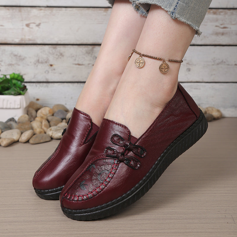 Women's Premium Leather Slip-On Shoes | All-Day Comfort Fit 4